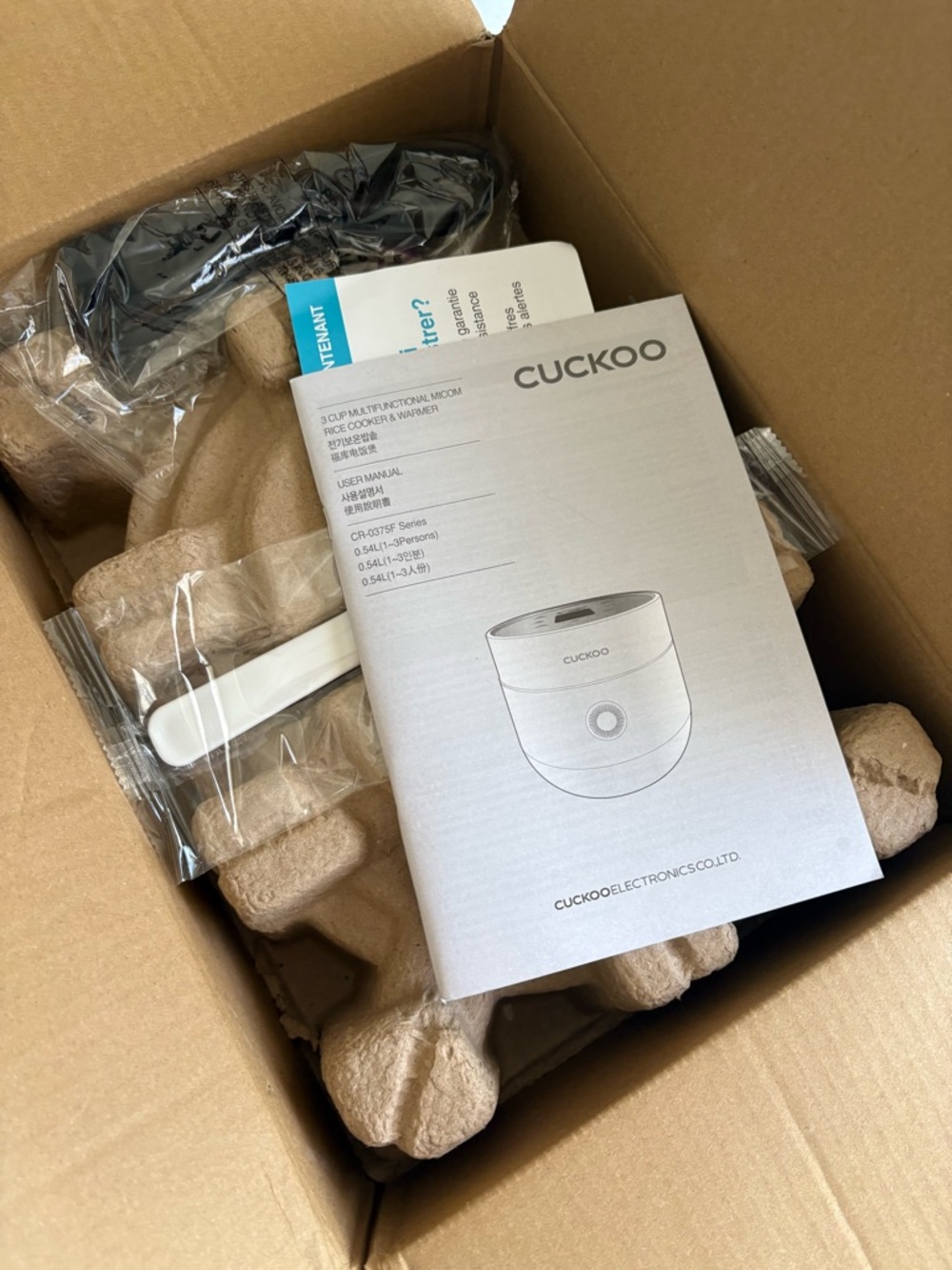 Cuckoo Compact White Home Storage Rice Cooker - White 3 cup